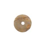 Piatra Pi din Jasp - Amuleta Samanica de Forma Disc - 33 x 4 x 6 mm  - (XL) - 1 Buc